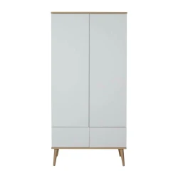 quax® dvodelna omara flow white & oak
