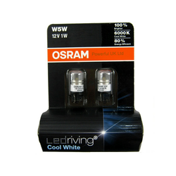 OSRAM LED RETROFITS 2850CW 1W 12V W5W 6000K - DVOJNO PAKIRANJE