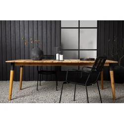 Venture Design Jedilna miza Julian 75x210x100 cm naravna