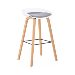 Barski stol 81x51 cm bež/bela