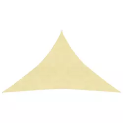 Jedro za zaštitu od sunca 160 g/m2 bež 3 x 3 x 4,2 m HDPE
