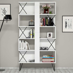 Hanah Home Polica 90x167,3x22cm Bela