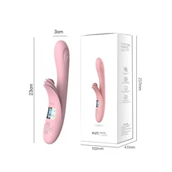 Vibrator sa dodatkom za klitoris i grejanjem