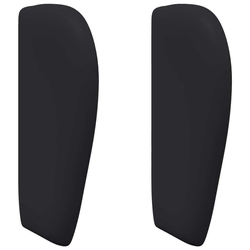 Uši uzglavlja Crna 40 x 23 x 6 cm PVC