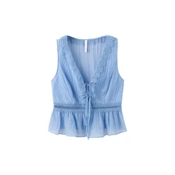 MANGO Bluza ELENA  nebeško modra