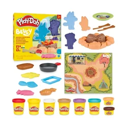 Komplet za modeliranje Hasbro Play-Doh Bluey - kampiranje (G0229)