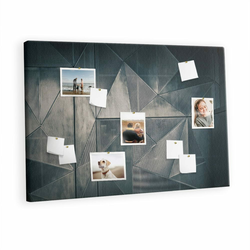 tulup.si Plošča iz plute Kovinska abstrakcija 120x80 cm Kovinski zatiči