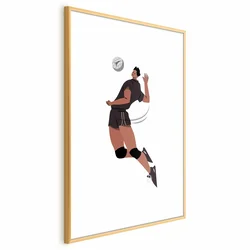 shumee Plakat - Odbojkarica na svetlem ozadju - ilustracija