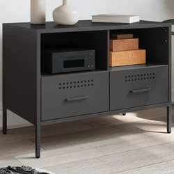 TV ormarić crni 68 x 39 x 50,5 cm čelični