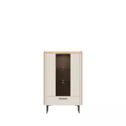 Jela Jagodina Vitrina V82-2KS1F/AI Air, 82x132x47 cm, Bela