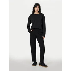 Sinsay - Dres pantalone sa ravnim nogavicama - crno