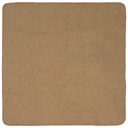 vidaXL Preproga za območje Svetlo rjava 120 x 120 cm Juta