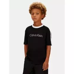 Calvin Klein Jeans Majica  črna / bela
