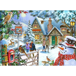 The House of Puzzles - Puzzle Pogled snežakov - 1 000 kosov