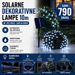 Solarne Dekorativne Lampice 10m