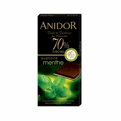 ANIDOR TAMNA ČOKOLADA 70% KAKAO S MENTOM ,85g