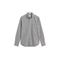 GANT Srajca temno siva/antracit/bela