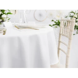 PartyDeco Prt - bel , okrogli 280 cm