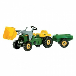 RT traktor John Deere z nakladalcem in prikolico Rolly Toys