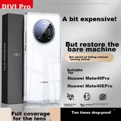Divi Maska za mobilni telefon Huawei Mate 40 Pro, Providna