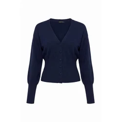 Trendyol Milla ženska suknja End Knitwear Cardigan Twoaw27Hi00091, tamnoplava