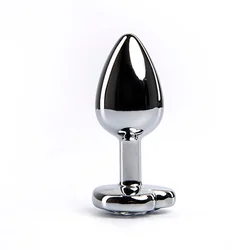 Anal butt plug metal srce Silver