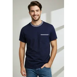 Trendyol Muška majica Tmnss25Ts00035, Tamnoplava