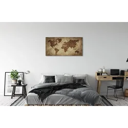 tulup.si Slika na platnu Siva zemljevid 100x50 cm