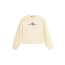 TOMMY HILFIGER Majica Varsity kremna/mornarska