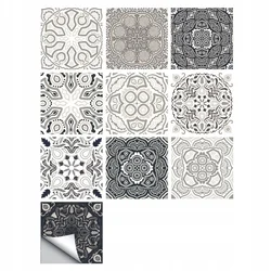 KOMPLET 10 SAMOLEPILCIH PVC PLOŠČIC ZA PATCHWORK 20x20cm zm-06-003