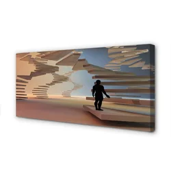 tulup.si Slika na platnu Stopnice 3d 125x50 cm
