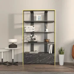 Conceptum Hypnose Polica 93,6x160x31,5cm Crno-Mermer