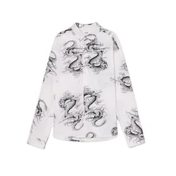 Cropp - Košulja s printom preko cele površine - white