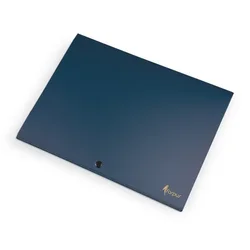 Mapa z gumbom A4 PP , metallic