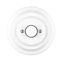 Bohemia-Design - Porcelanska retro rotaciona prigušiva sa ramom 250V/10A bela