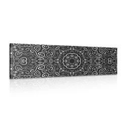 Slika Mandala v črnobeli izvedbi - 135x45