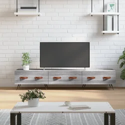 TV ormarić boja hrasta sonome 150x36x30 cm konstruirano drvo Siva