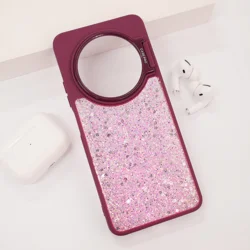 Maska za telefon Crystal Dots za Xiaomi Redmi 14C, Bordo