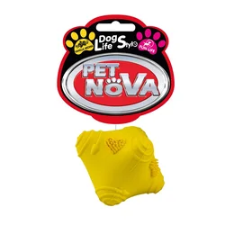 Igrača Pet Nova Crazy Ball – rumena, 5 cm