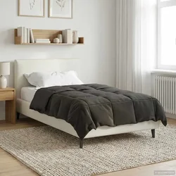 Vidaxl Poletna odeja Šonerisan Antracit 155 x 220 cm Mikrovlakna