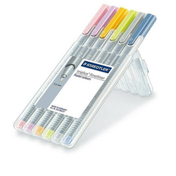 STAEDTLER flomastri Fineliner Triplus (pastel), 6 kosov