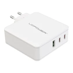 LC Power lc-gan-100 usb gan technology charger 2xusb-c, 1xusb-a 15-100w Adapter ( 24953 )