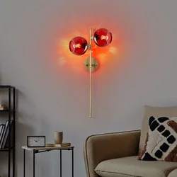 Opviq Zidna lampa Benek-15-14421, 35x25x72cm, IP20, Zlatna boje
