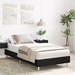vidaXL Konstrukcija postelje Črni hrast 80 x 200 cm Inženirski les