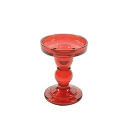 MHOME Svečnik 8,5xh11cm/rdeča/steklo, (5000199701)