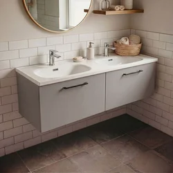 Skye Decor Kupatilski ormarić sa umivaonikom, Sivi