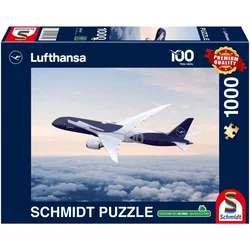 Schmidt - Puzzle 100 let Lufthanse – posebna obletniška barvna shema letala Boeing 787-9 - 1 000 kosov