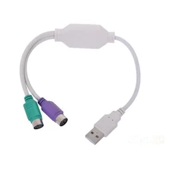 UAPS12 Gembird USB USB to 2 ports PS/2 adapter 30cm kabl, White