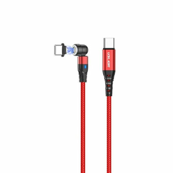 FixPremium - USB-C / USB magnetni kabel (1m), rdeč