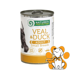 Natures Protection Adult Small Breed Veal&Duck 400g, Vlažna Hrana Za Pse